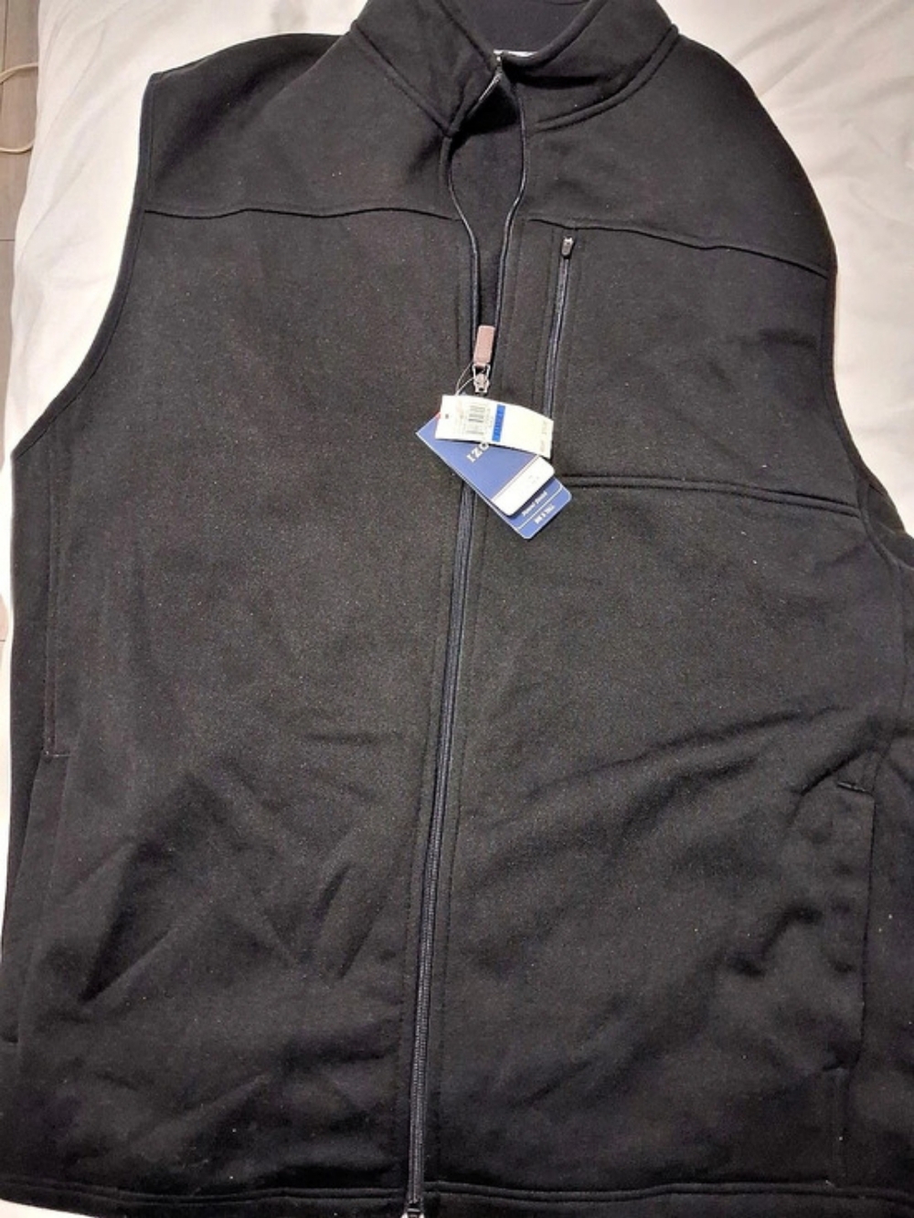 IZOD Premium Essentials Full Zip Vest Black XL